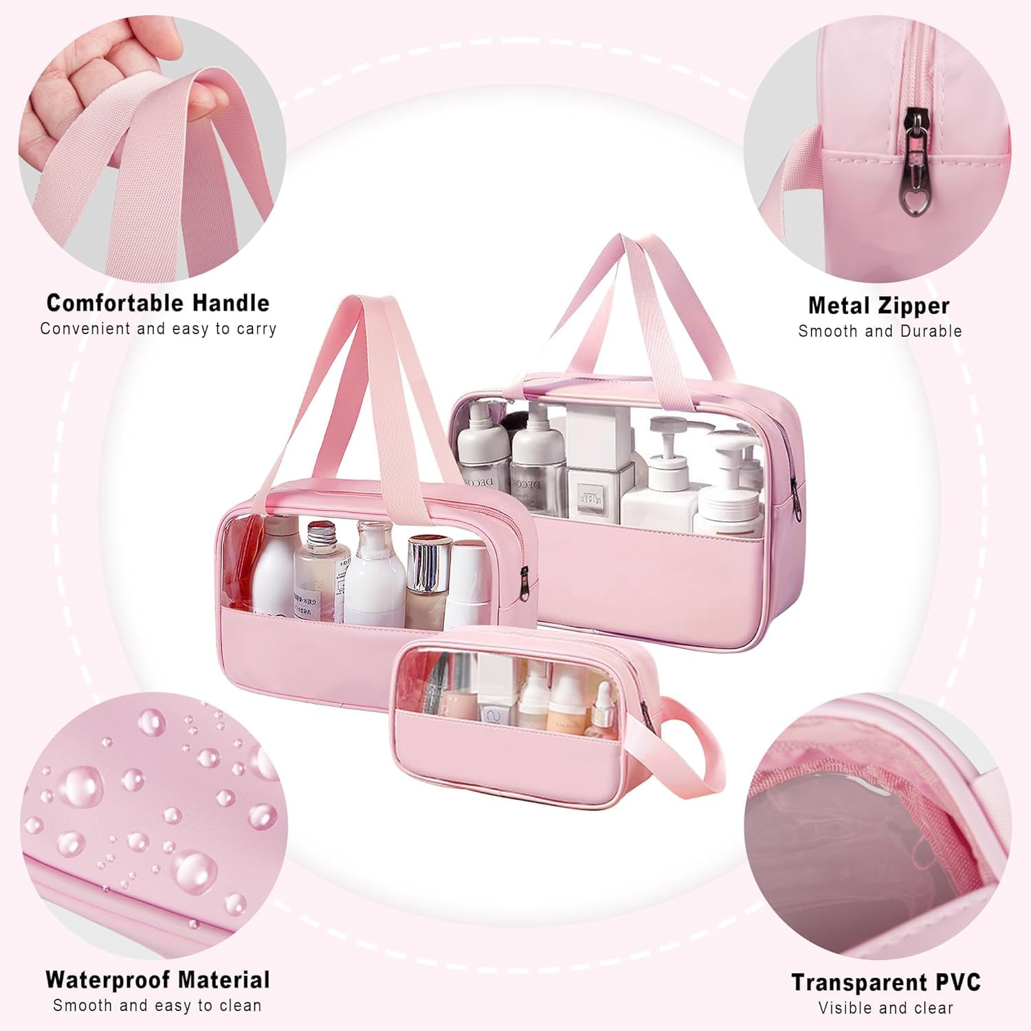 Lazer Half Transparent Travel Pouch