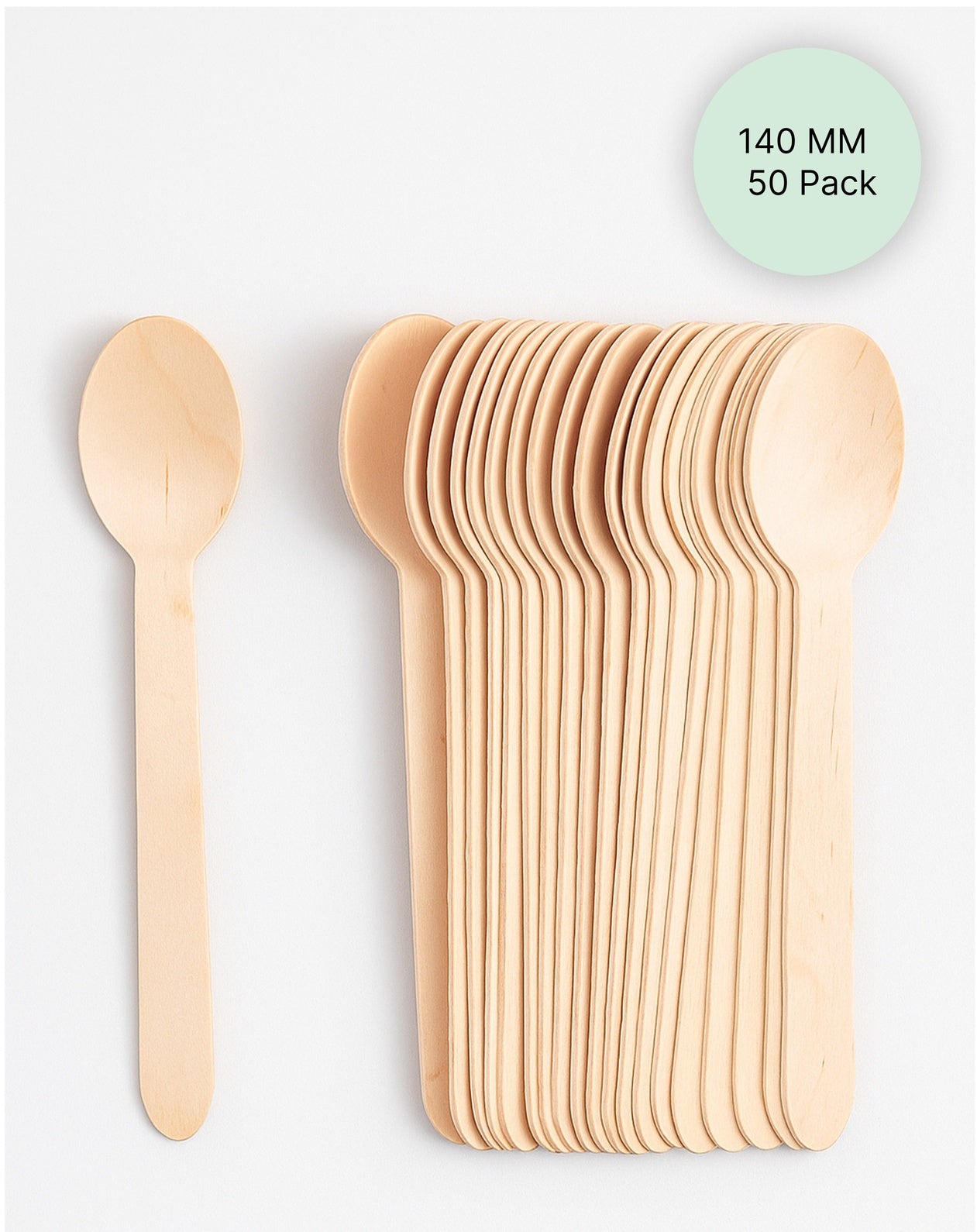 Lazer Multipurpose Natural Wooden Disposable Spoon